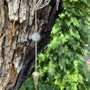 Labradorite Point with Butterfly Wing Holder