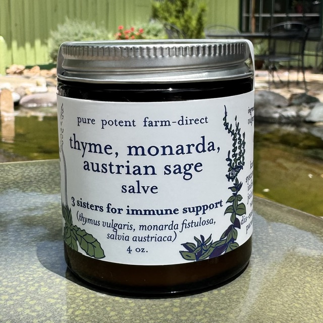 Laka Herb Farm Thyme, Monarda and Austrian Sage Salve