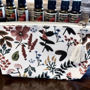 Tote/ Leaves and Flowers essential oil tote