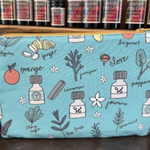 Tote/ Teal essential oil tote