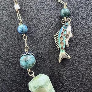 Pendulum-Calcite with Fish Charm