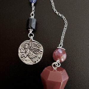 Pendulum- Carnelian with Angel Charm